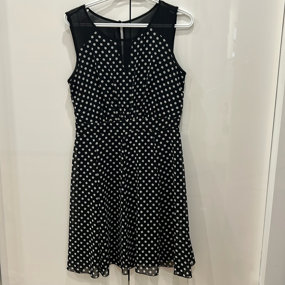 Kalijati Black Polka Dot Sleeveless Dress – Size M from Femme